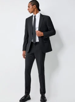 Wool-blend stretch pant