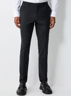 Wool-blend stretch pant