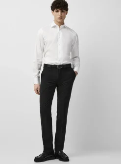 Wool-blend stretch pant