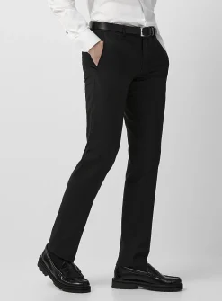 Wool-blend stretch pant