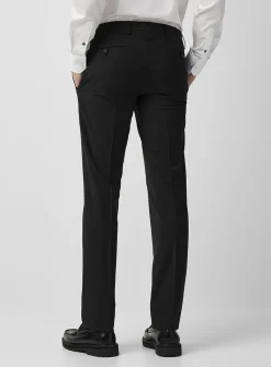 Wool-blend stretch pant