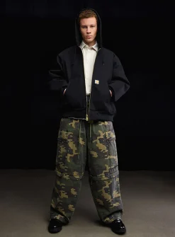 Worker hooded jacket