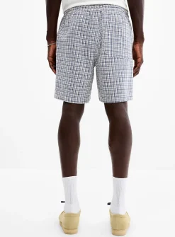Woven check short