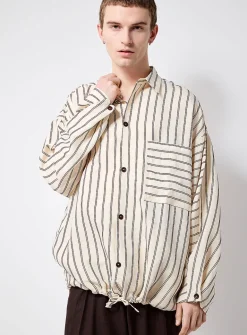 Woven dual stripe shirt