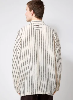 Woven dual stripe shirt