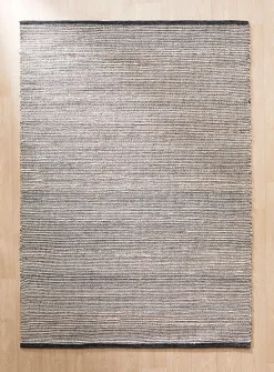 Woven stripes reversible artisanal rug