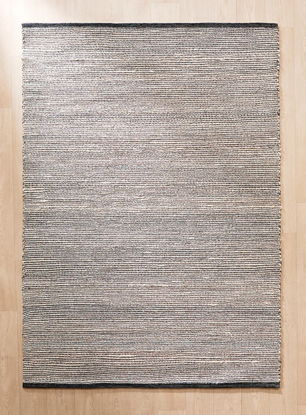 Woven stripes reversible artisanal rug
