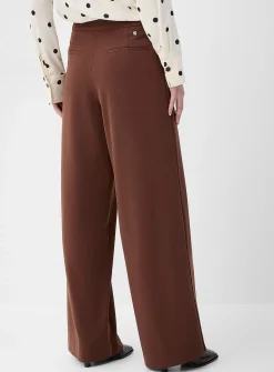 Wrap-style wide-leg pant
