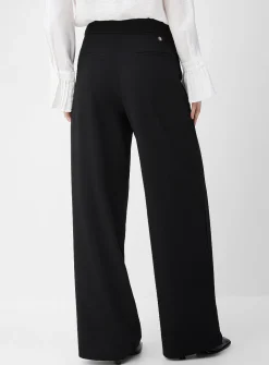 Wrap-style wide-leg pant
