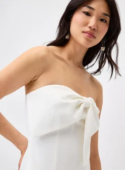 XL bow tube minidress