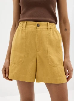 XL pockets pure linen short