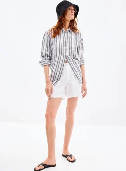 XL pockets pure linen short