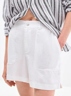 XL pockets pure linen short