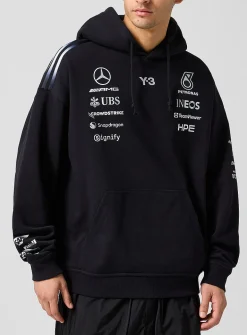 Y-3 x Mercedes-AMG multi-logo hoodie