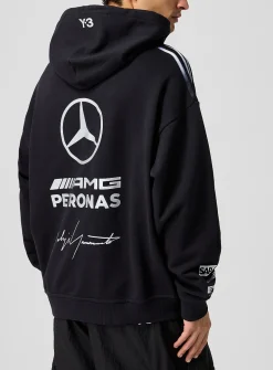 Y-3 x Mercedes-AMG multi-logo hoodie