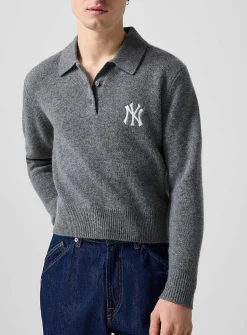 Yankees cashmere knit polo