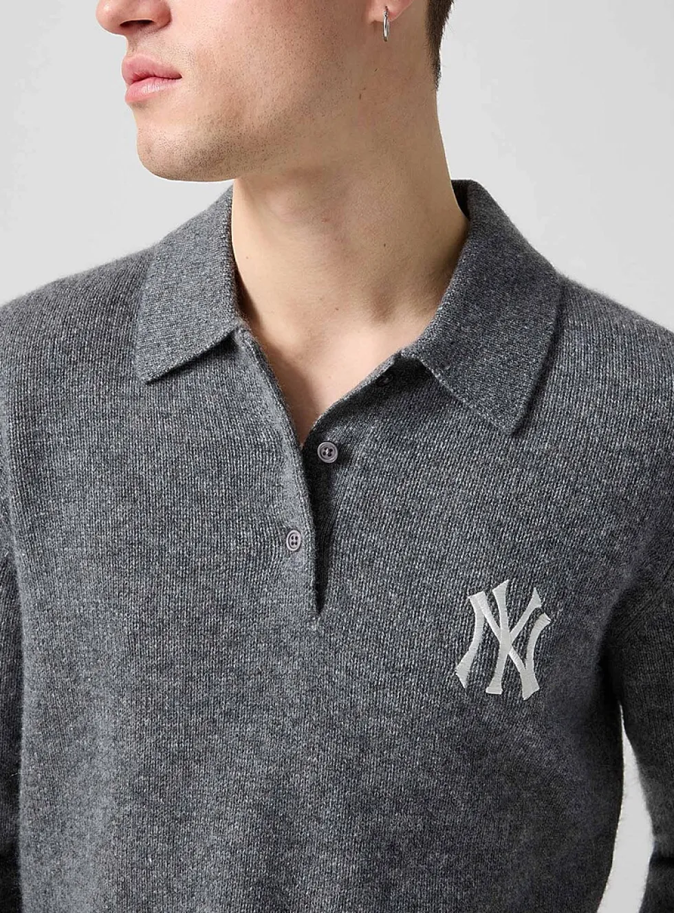 Yankees cashmere knit polo
