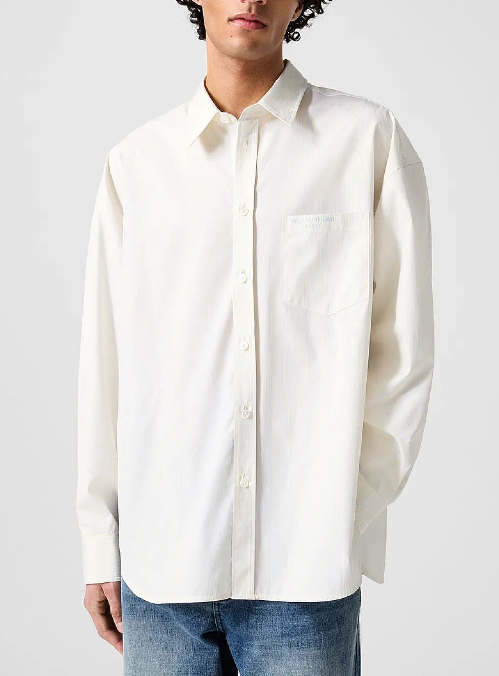 Yellow stripes look shirt