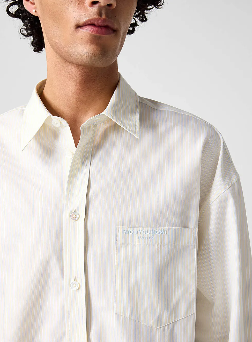 Yellow stripes look shirt