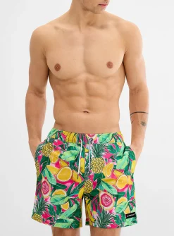 Yellow-fruit stretch swim trunk