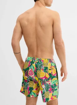 Yellow-fruit stretch swim trunk