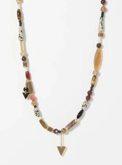 Yulian natural stones necklace