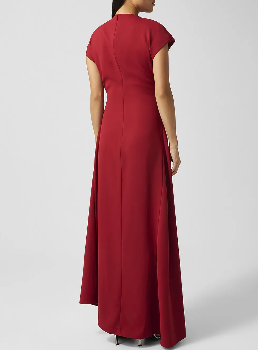 Zaya draped crepe dress