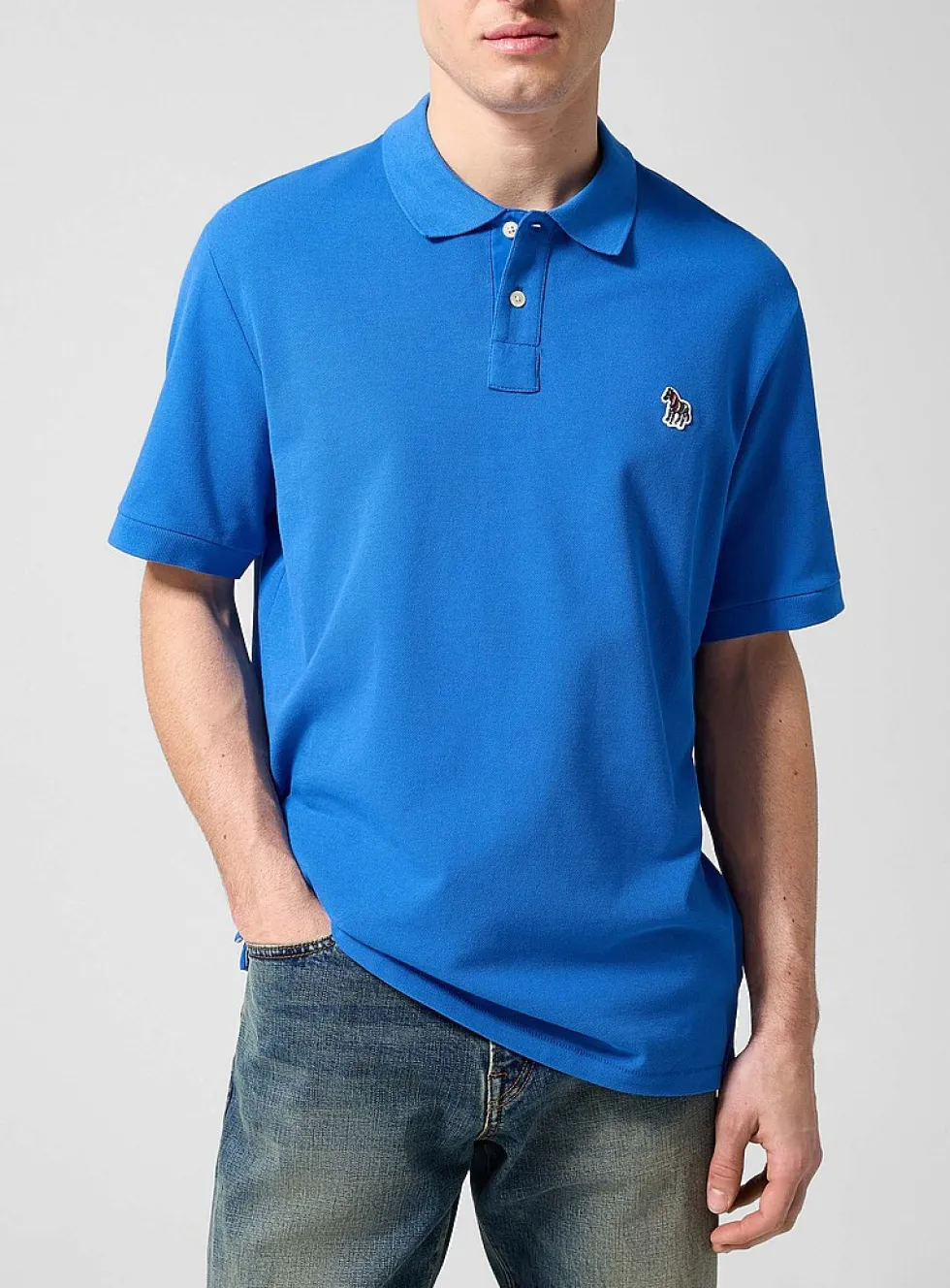 Zebra patch polo