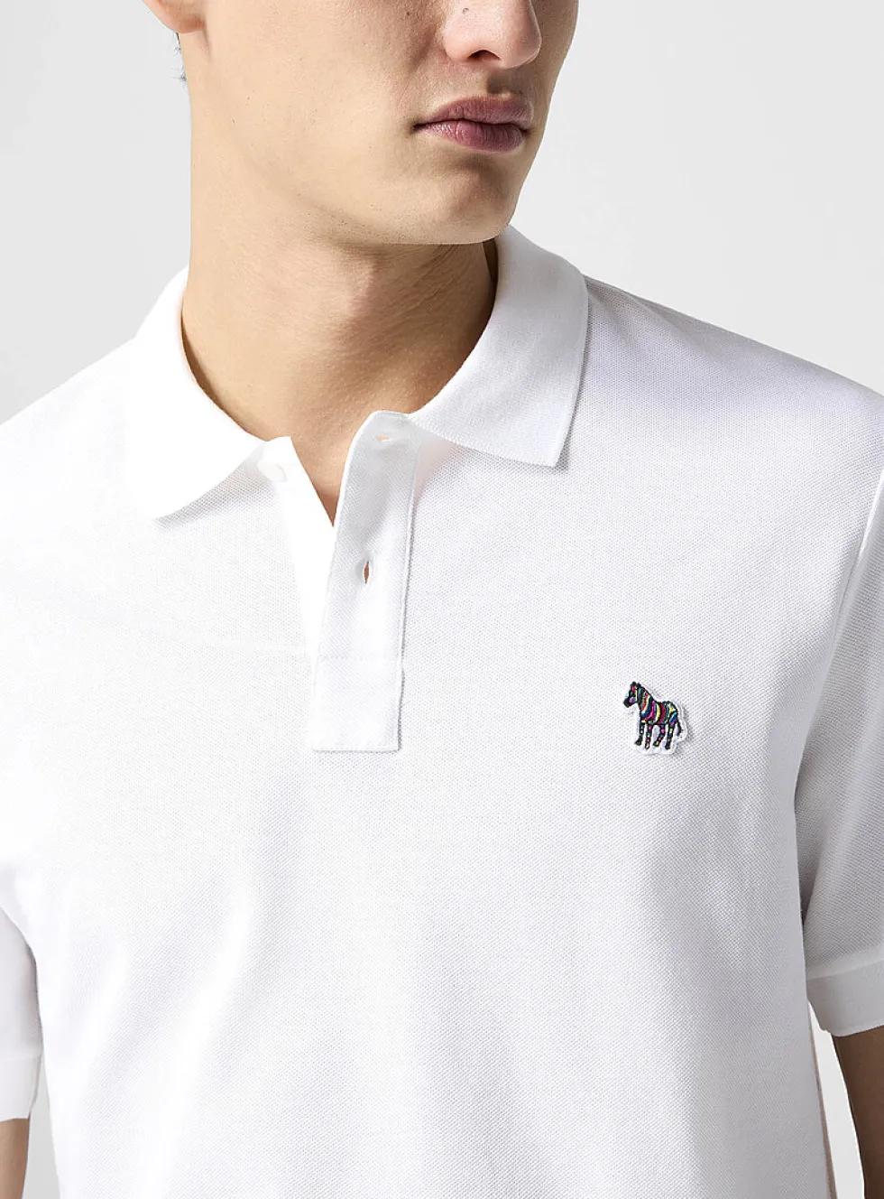 Zebra patch polo