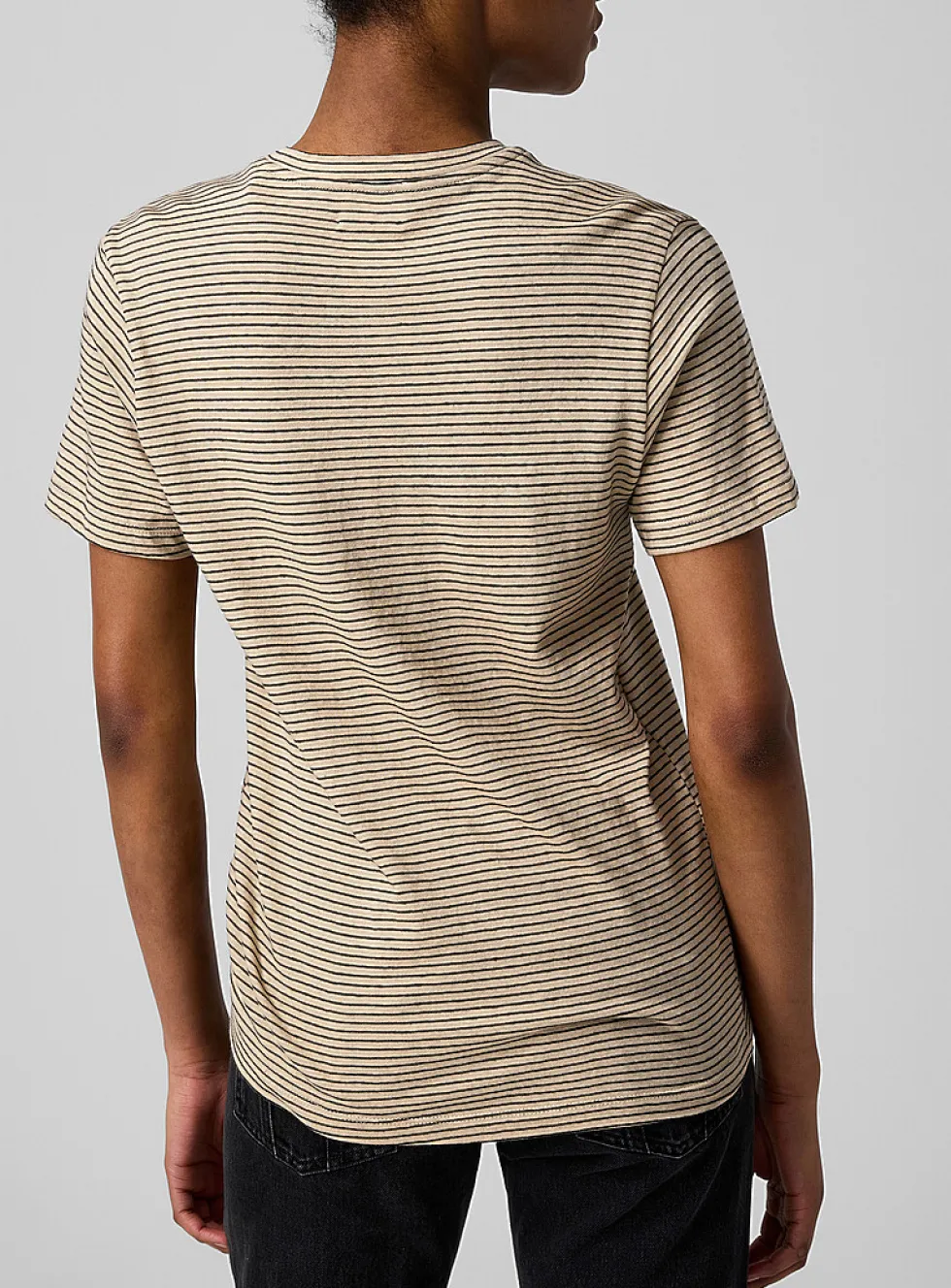 Zewel cotton-linen blend striped T-shirt