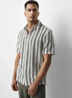 Zigzag jacquard shirt