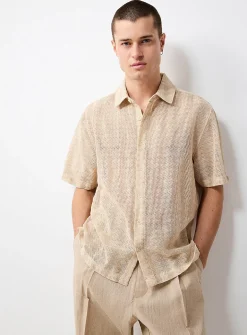 Zigzag jacquard shirt