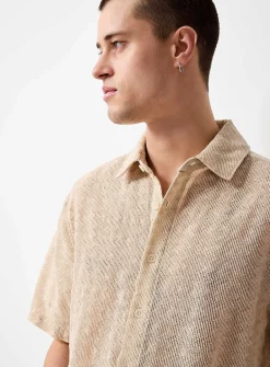 Zigzag jacquard shirt