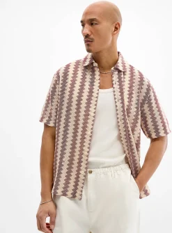 Zigzag jacquard shirt