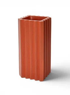 Zigzag triangular bands indoor/outdoor planter