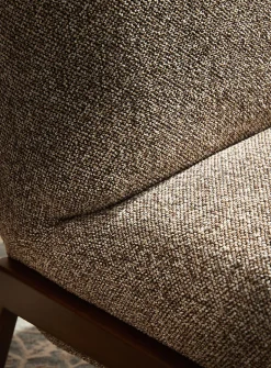 Zion wood accent grey chair