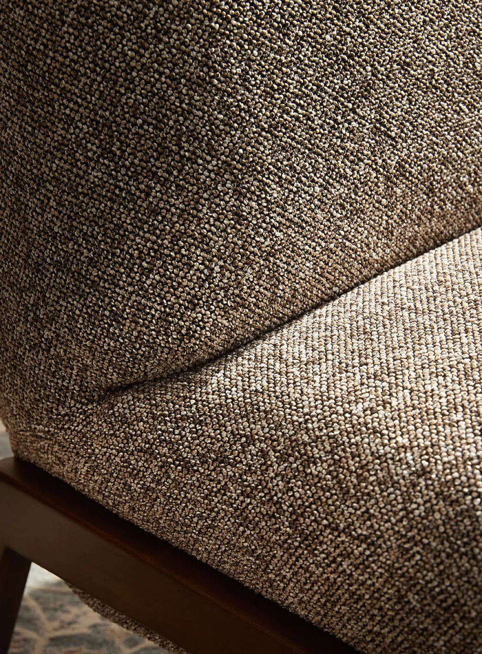 Zion wood accent grey chair