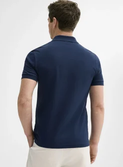 Zip-neck logo emblem polo