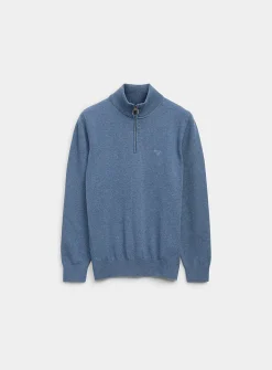 Zip-neck sweater
