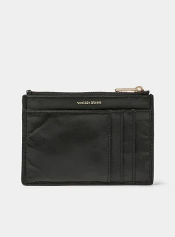Zipped braided card holder
