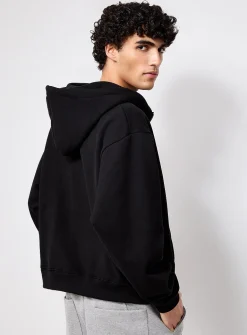 Zipped firefighter-clasp hoodie