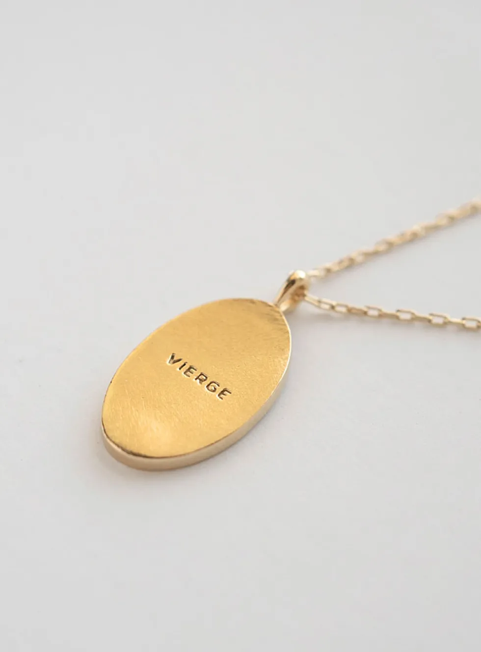 Zodiac sign gold pendant necklace