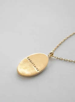 Zodiac sign gold pendant necklace