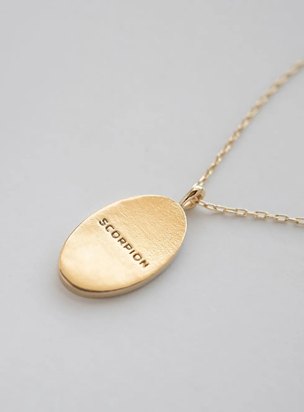 Zodiac sign gold pendant necklace