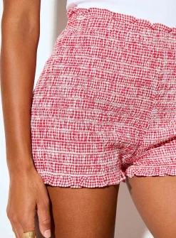 Zoe smocked gingham short