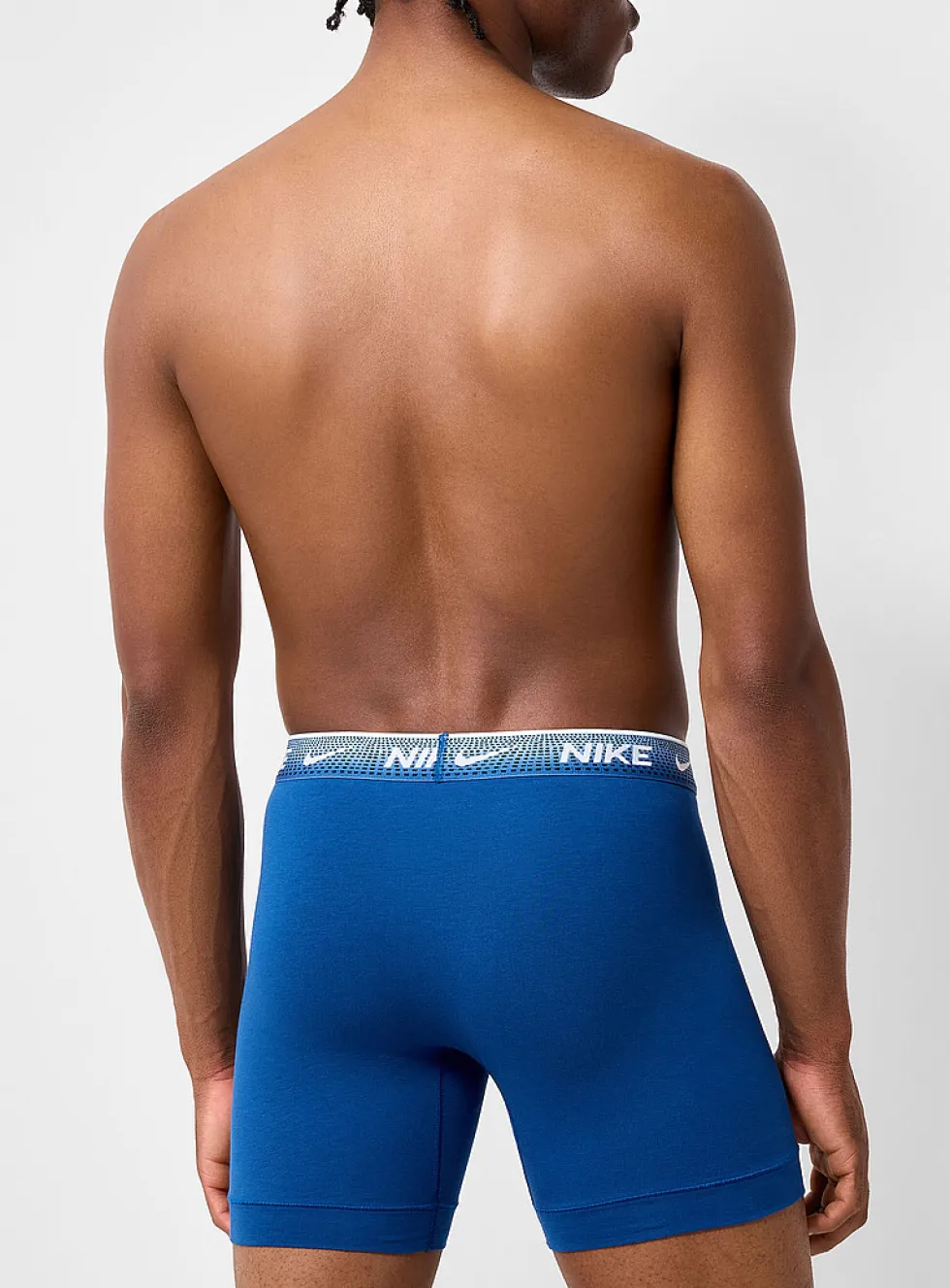 6" blue expression boxer briefs