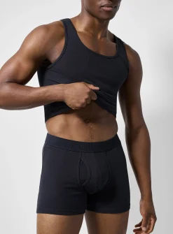 5" stretch ribbed boxer brief