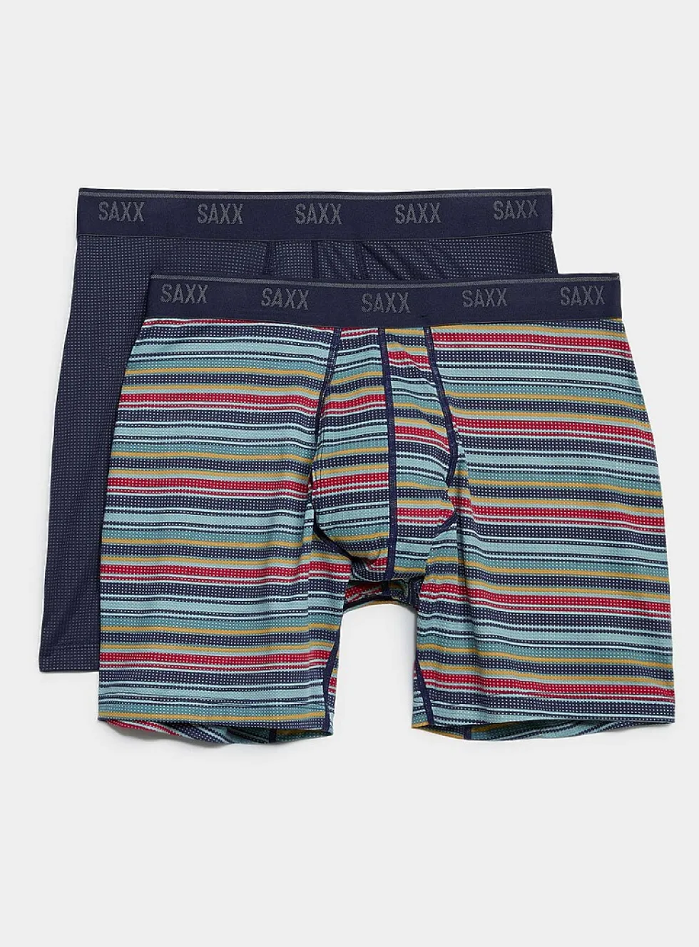 6" striped/solid micro-dotwork boxer briefs