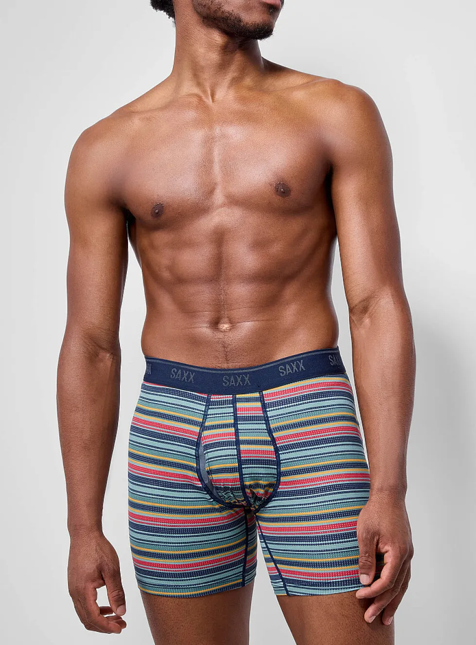 6" striped/solid micro-dotwork boxer briefs