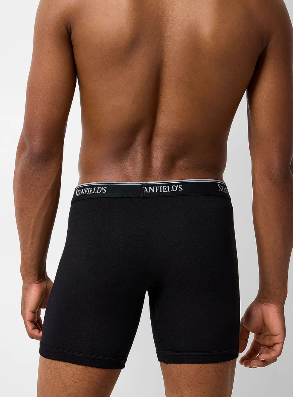 6" ultra-comfortable solid boxer briefs